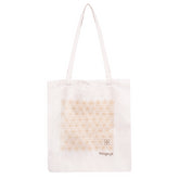 Un sac avec des motifs en coton de coton indien naturel écru biogo.pl